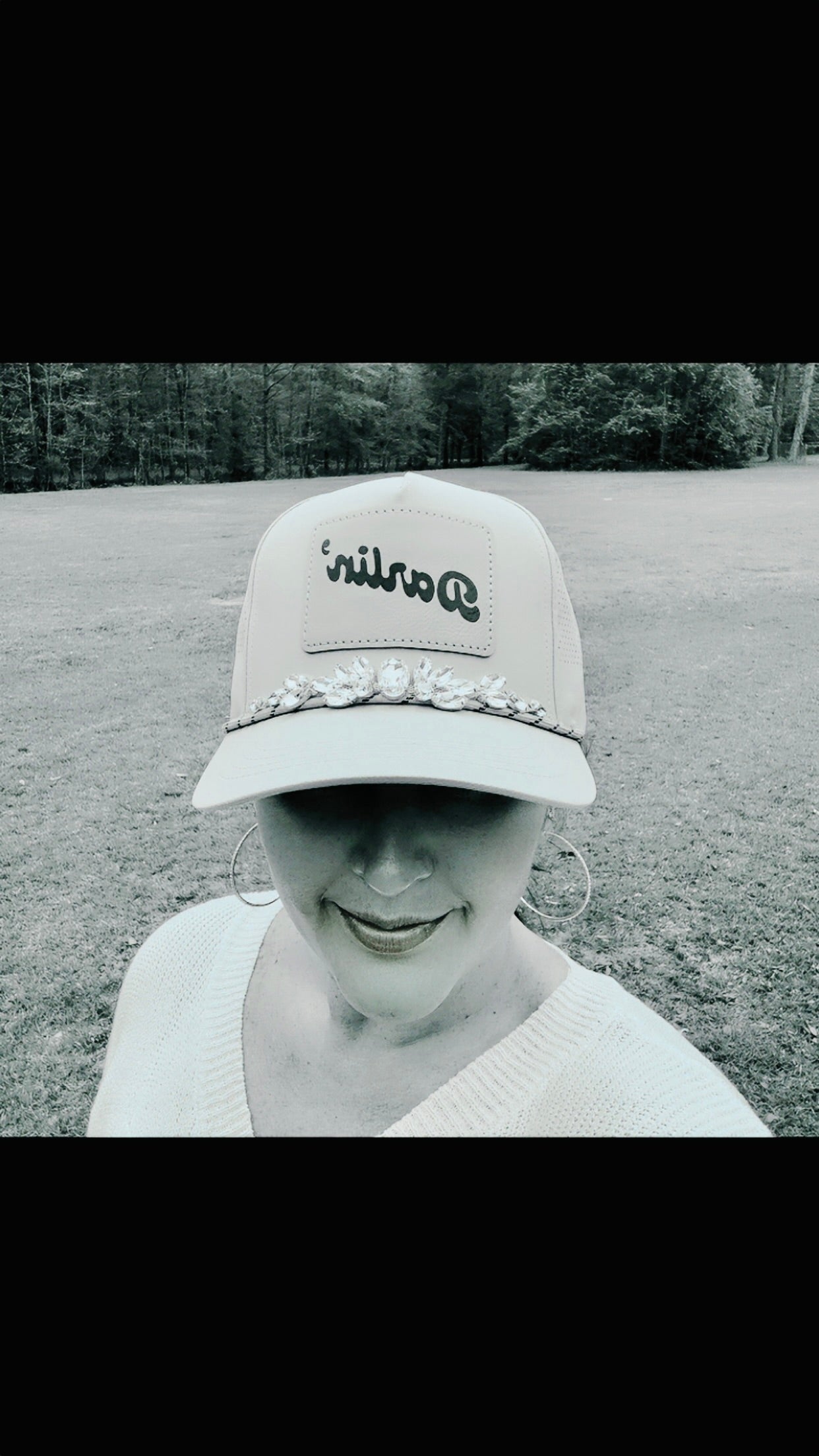 Women's "Darlin" Crystal Embellished Hat