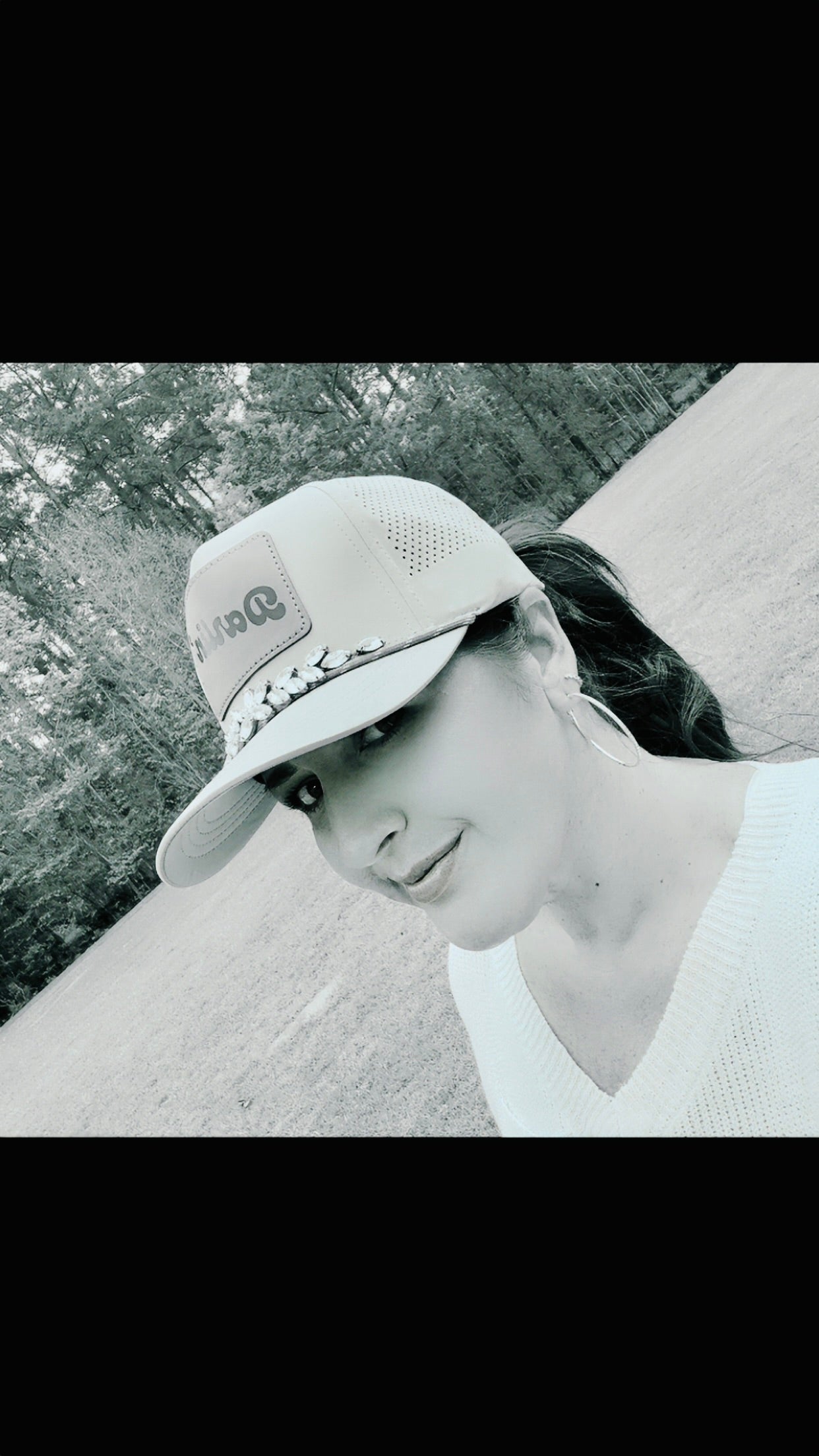 Women's "Darlin" Crystal Embellished Hat