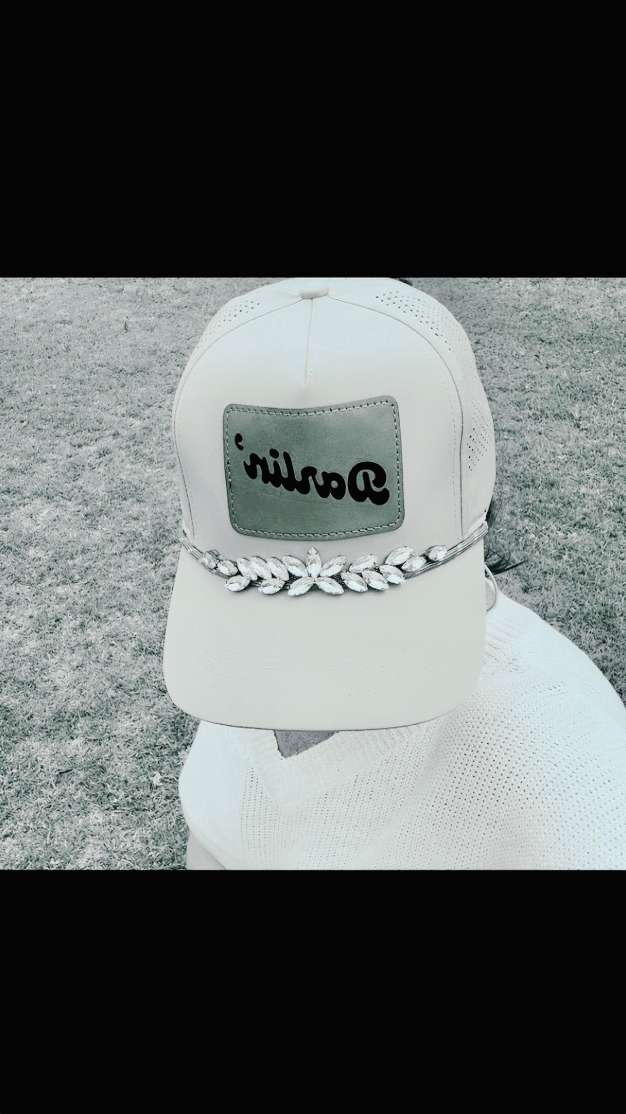 Women's "Darlin" Crystal Embellished Hat