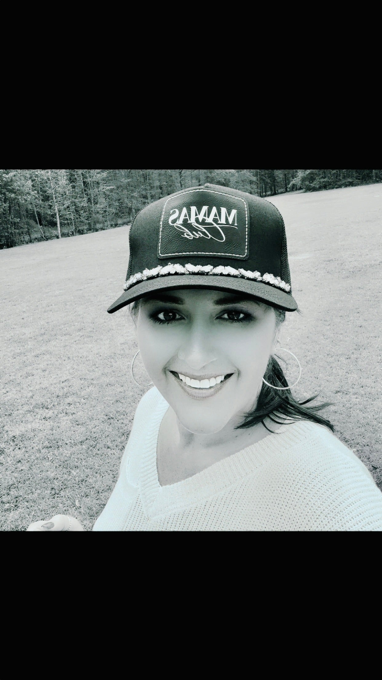 "Mama's Club" Women's Crystal Embellished Trucker Hat