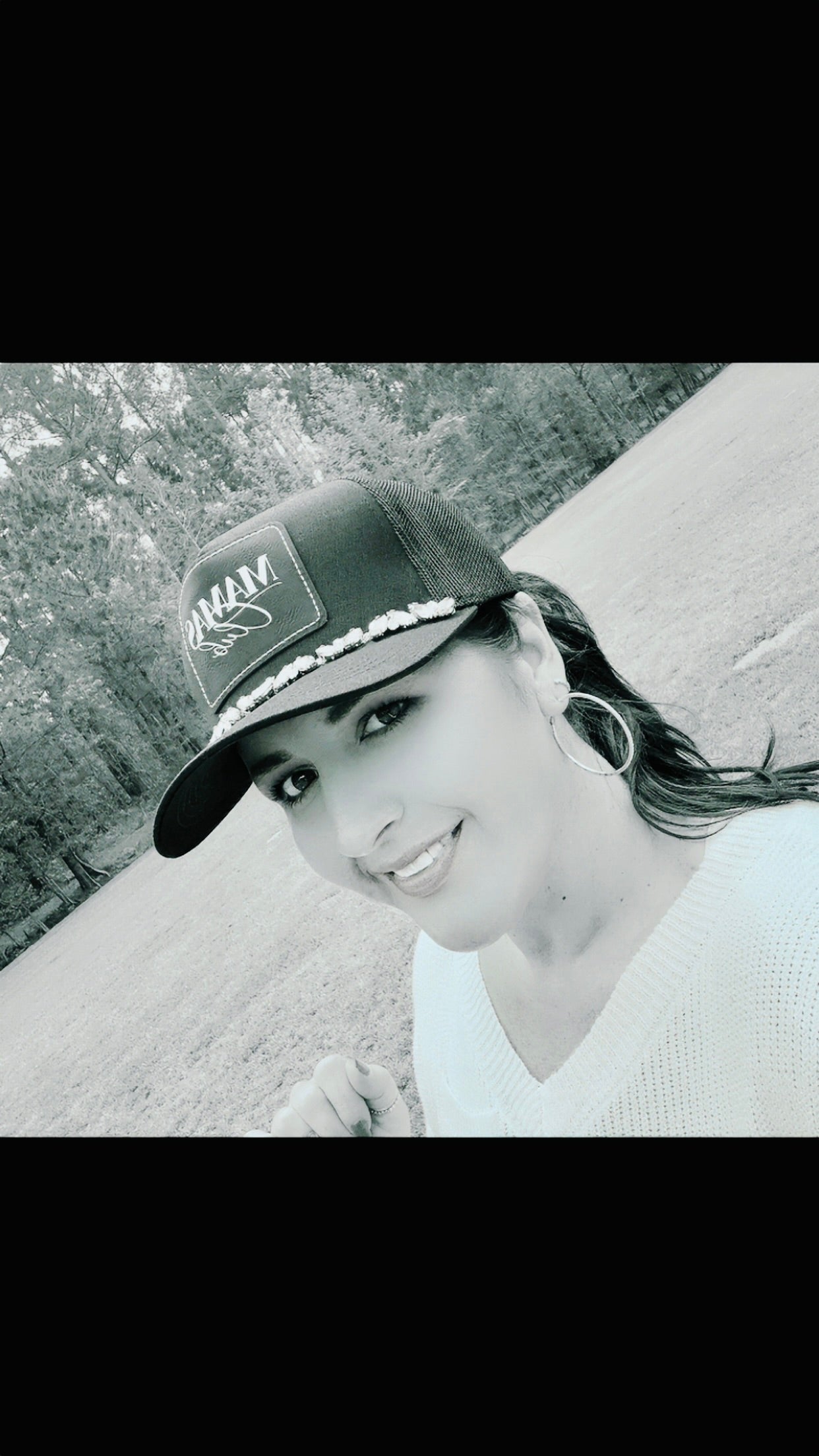 "Mama's Club" Women's Crystal Embellished Trucker Hat