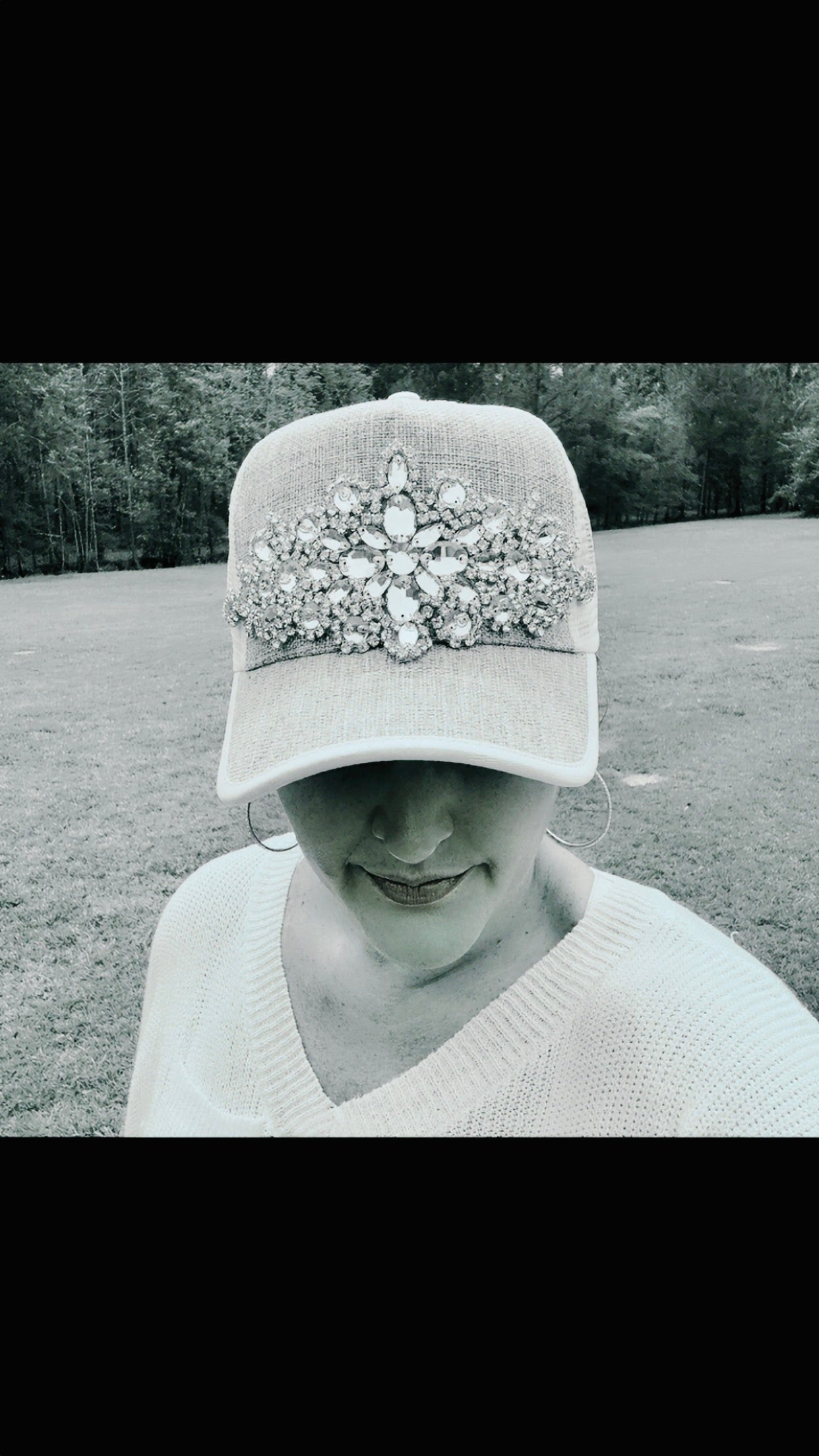 Erin Women's Two Toned Glitz Trucker Hat