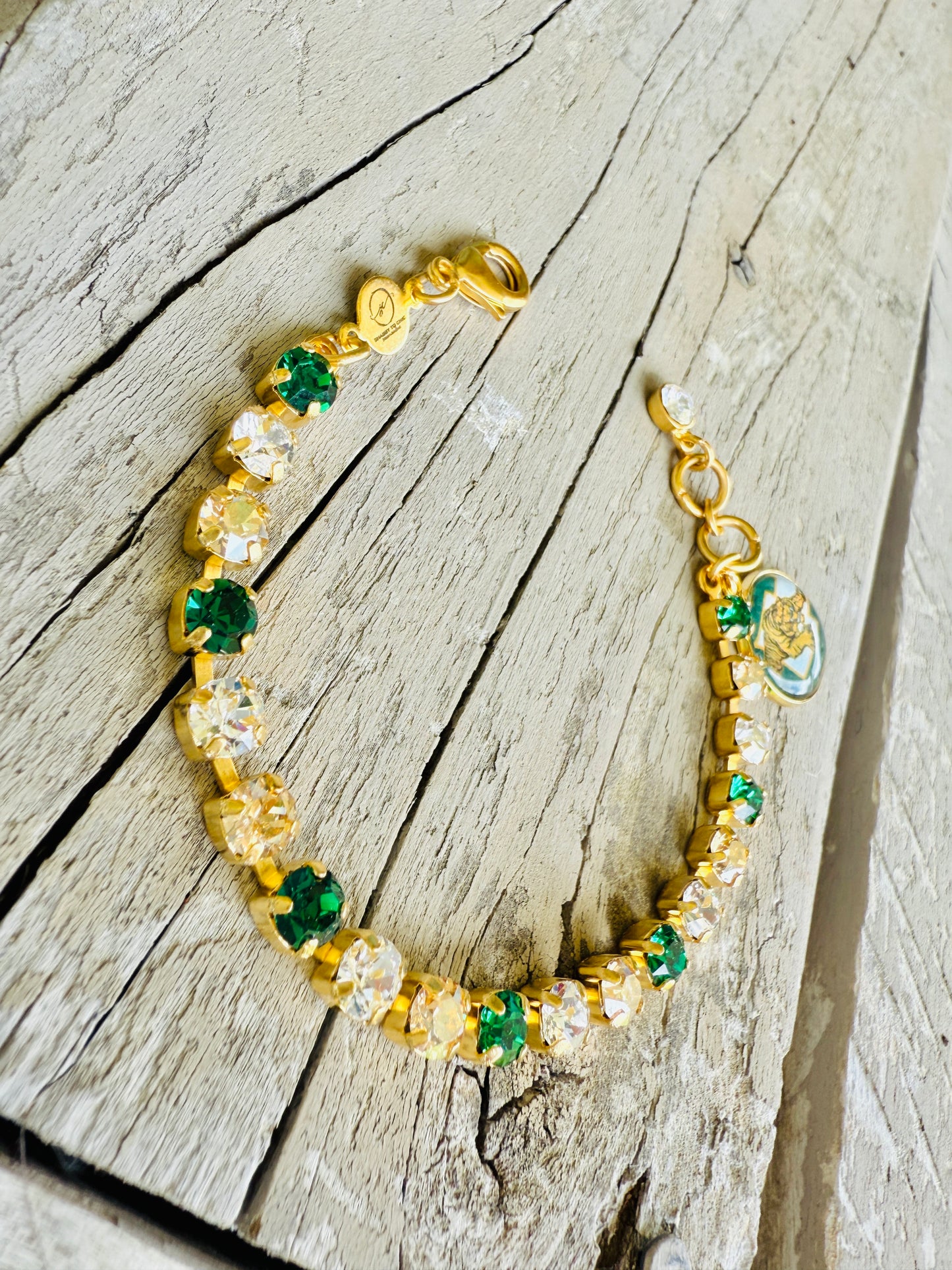Conway Tigers Crystal Tennis Bracelet