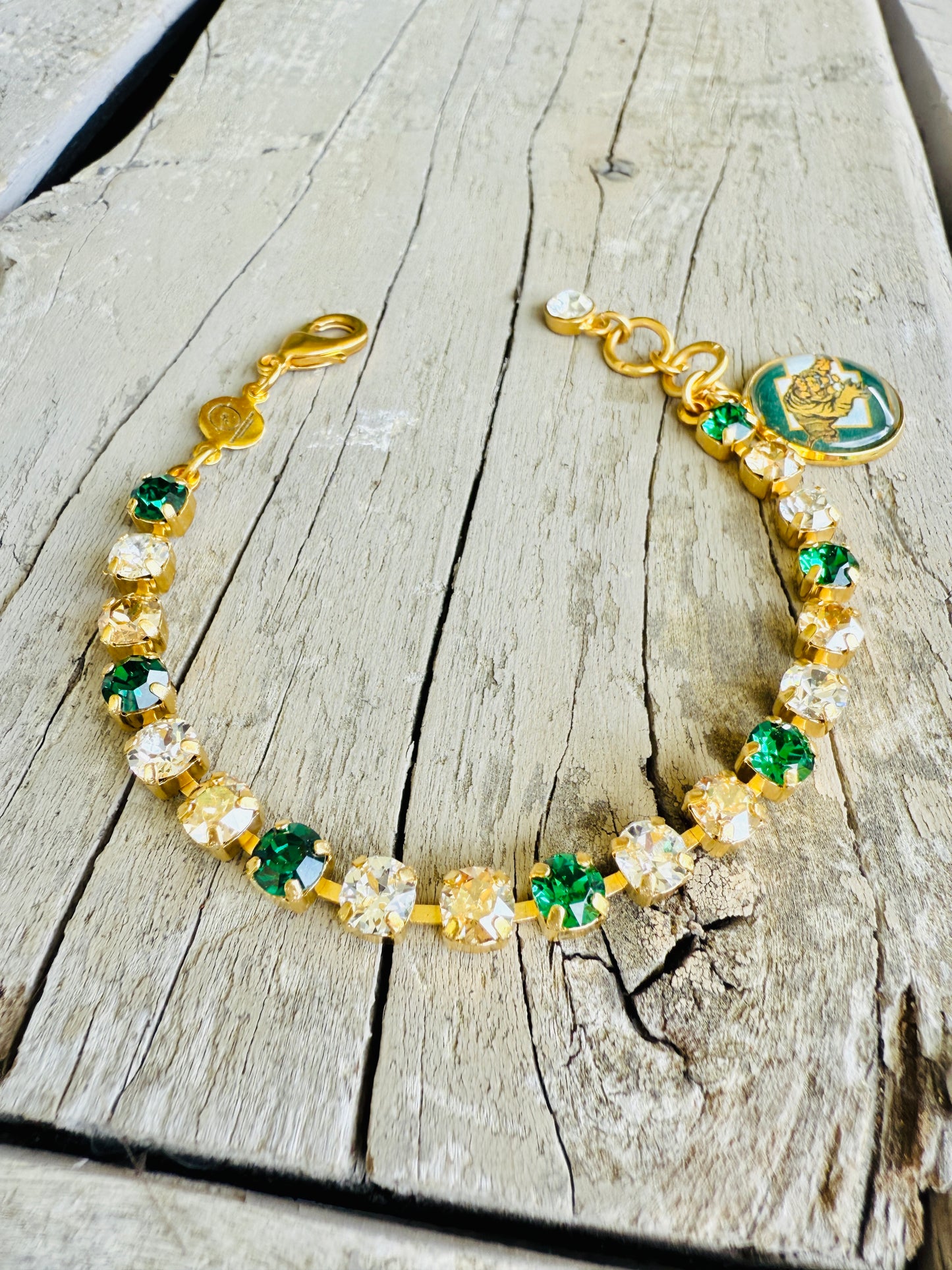 Conway Tigers Crystal Tennis Bracelet