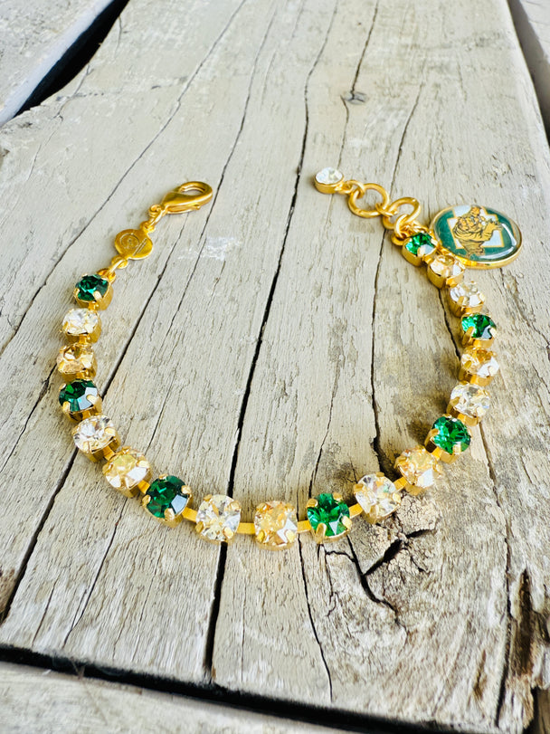 Conway Tigers Crystal Tennis Bracelet