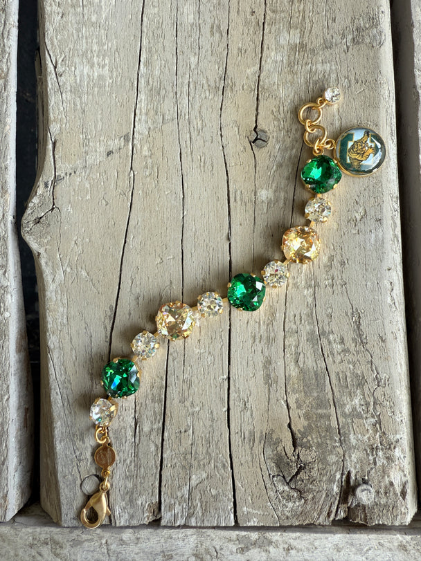 Conway Tigers Crystal Tennis Bracelet