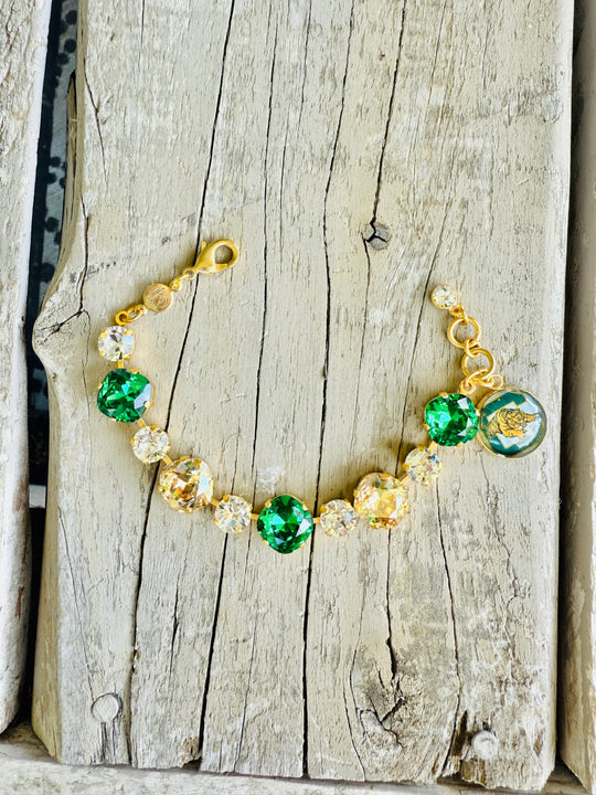 Conway Tigers Crystal Tennis Bracelet