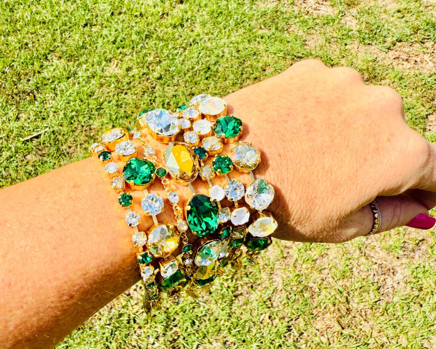 Conway Tiger Oval Cut Crystal Bracelet