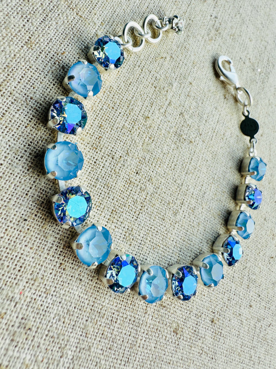 Powder Blue Crystal Tennis Bracelet