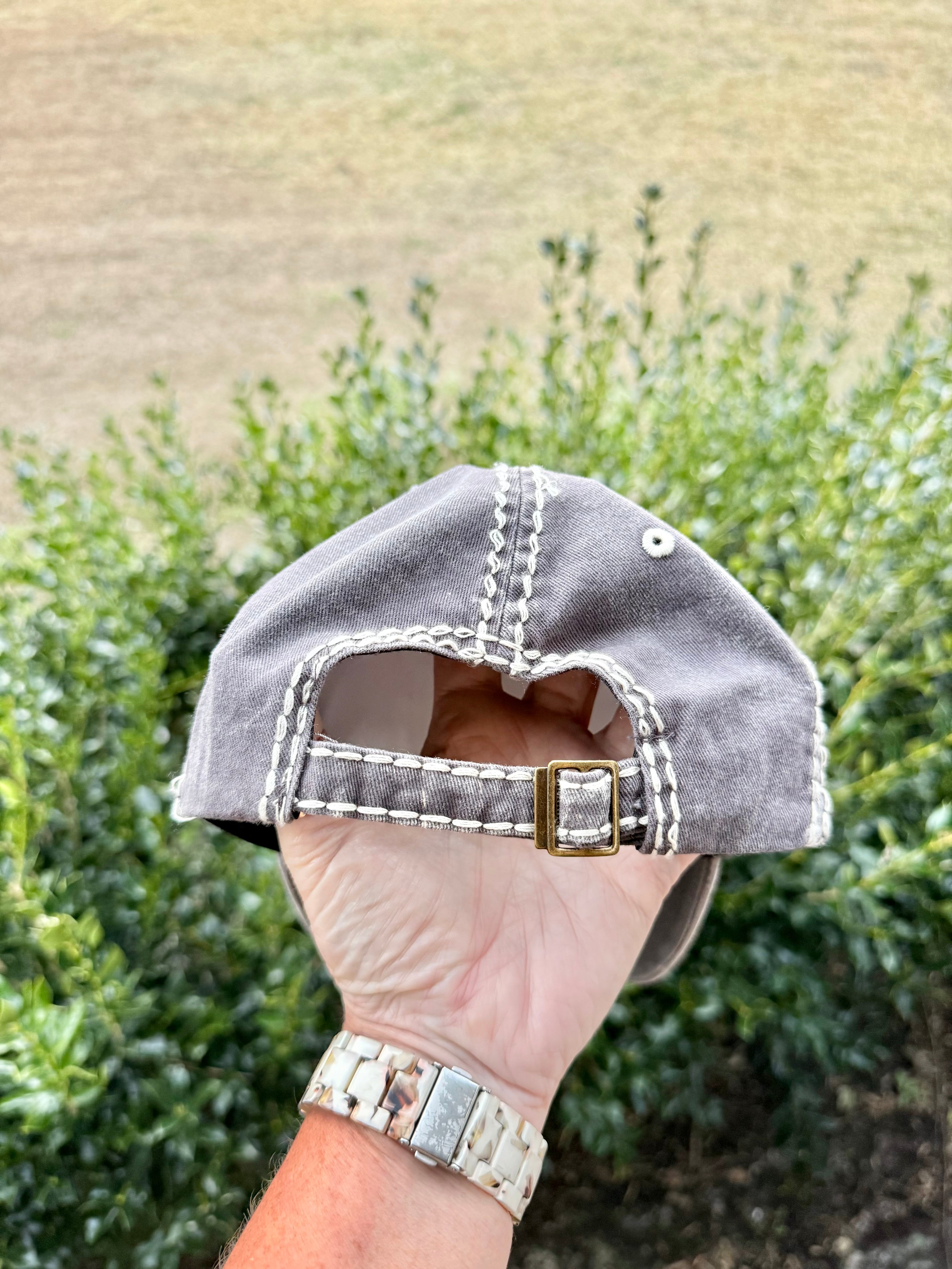 Willow Crystal Embellished Baseball Hat - Shabby To Chic Jewelry