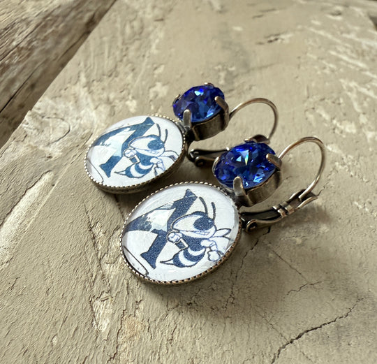 Aynor Bluejacket Earrings - Shabby To Chic Jewelry