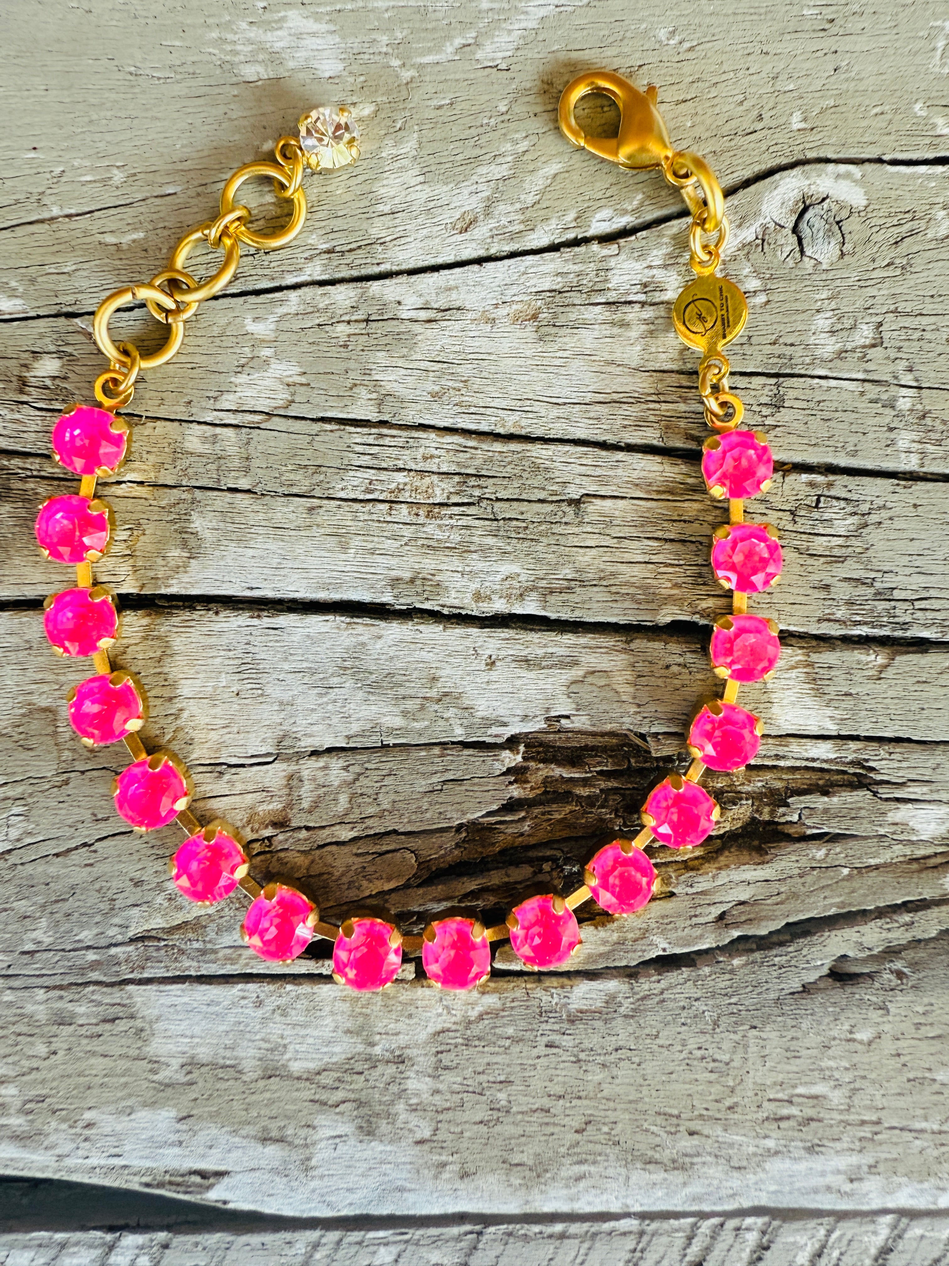 Evie Crystal Tennis Bracelet - Shabby To Chic Jewelry