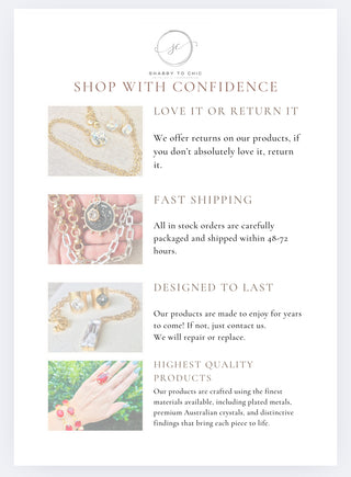 Riley Triangle Crystal Necklace - Shabby To Chic Jewelry