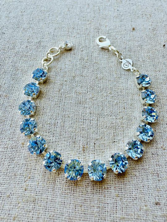 Libby Sapphire Crystal Tennis Bracelet