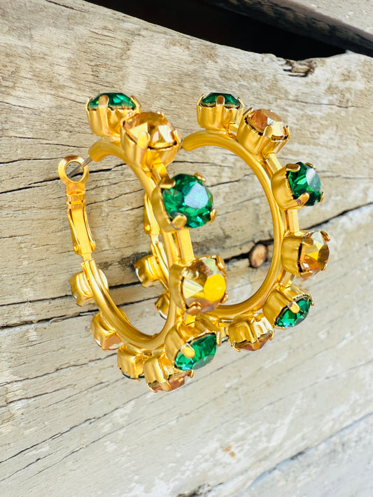 Conway Tiger Hoop Earrings - Sheila