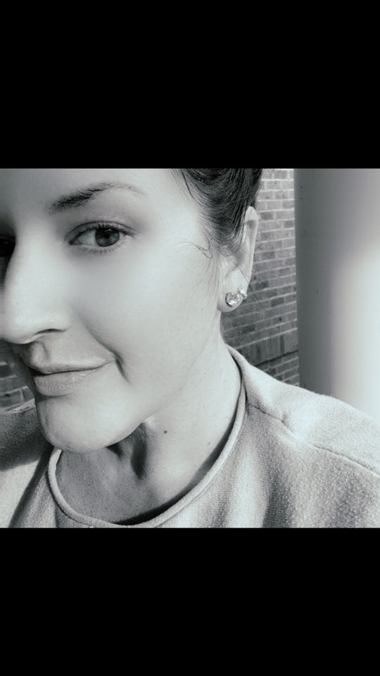 Jackie Crystal Stud Earrings - 8mm