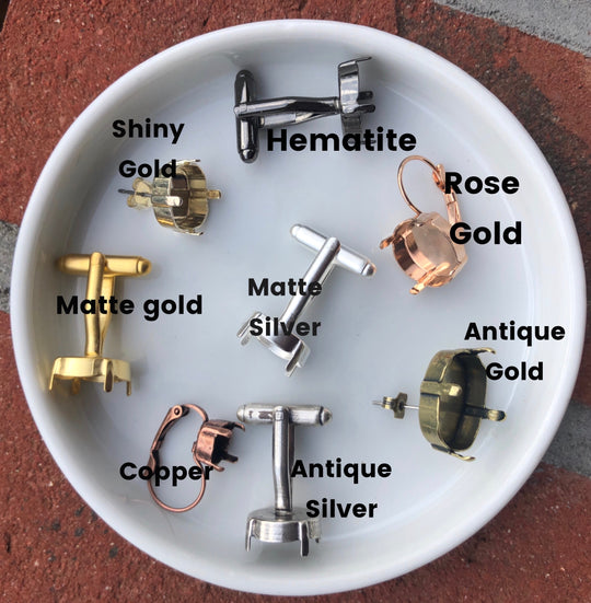 Jackie Crystal Stud Earrings - 8mm