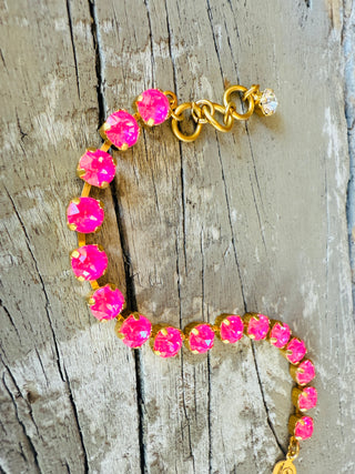 Evie Crystal Tennis Bracelet - Shabby To Chic Jewelry