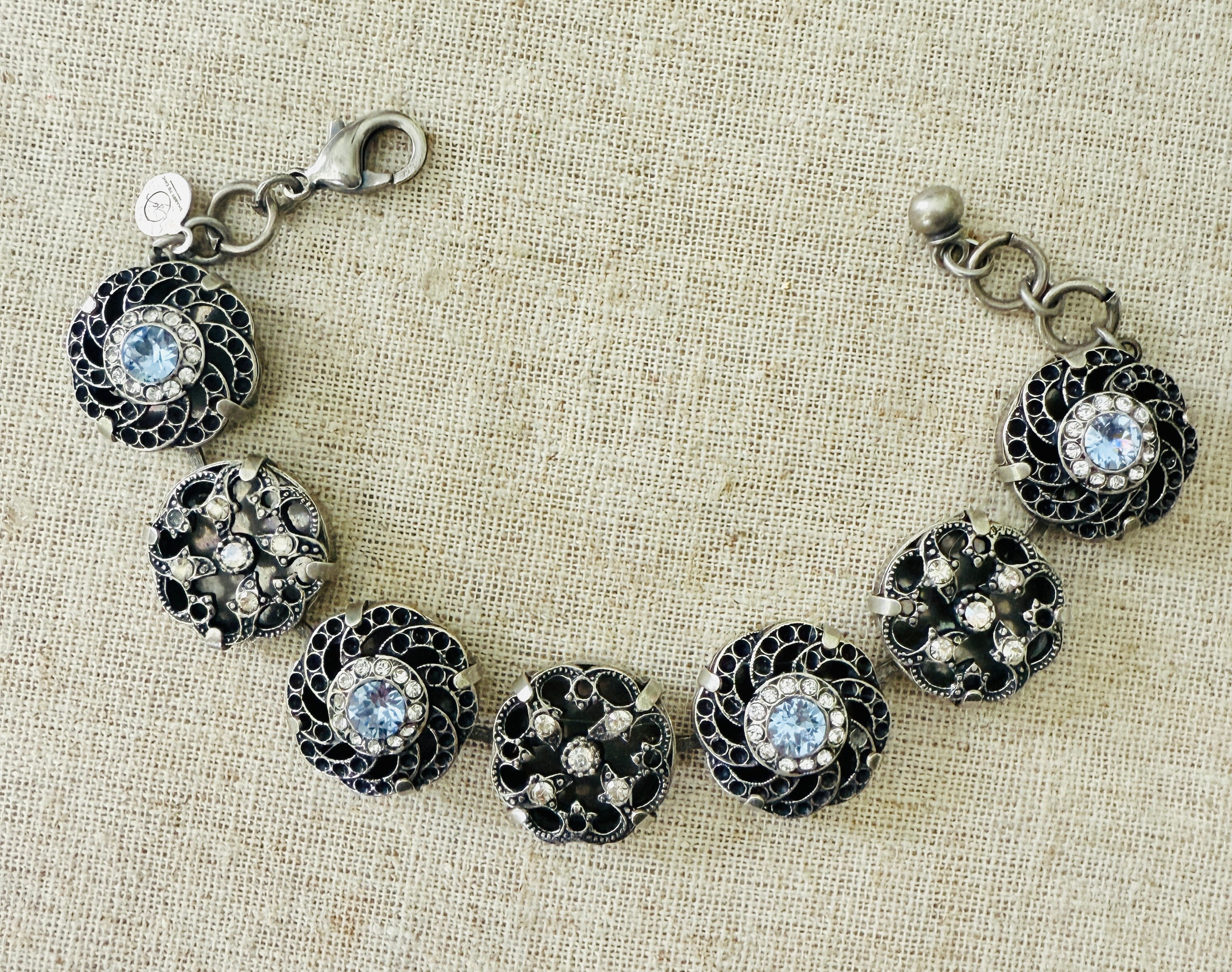 Emmaline Filigree Crystal Bracelet - Shabby To Chic Jewelry