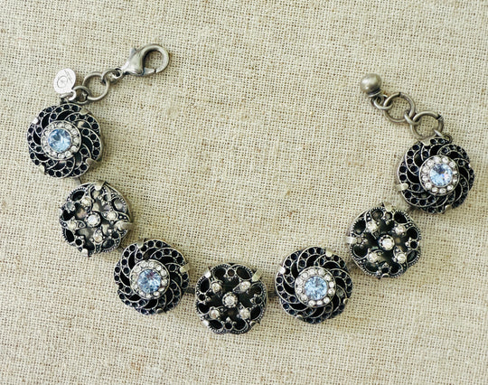 Emmaline Filigree Crystal Bracelet - Shabby To Chic Jewelry