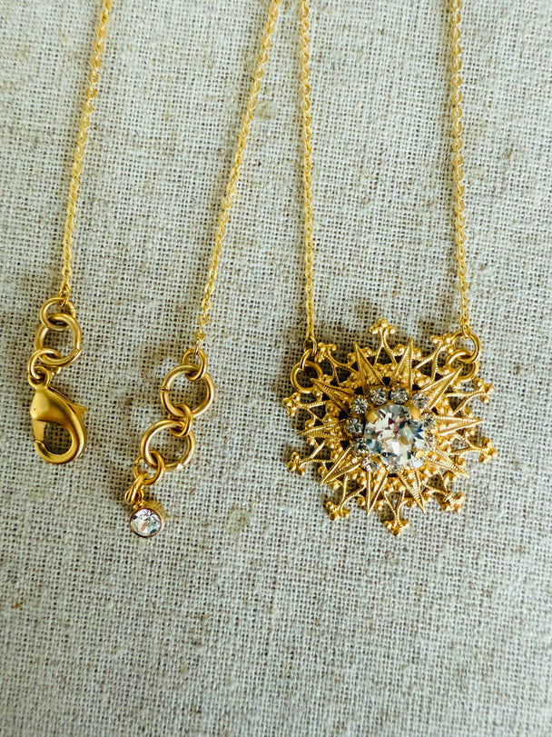 Hadley • Ornate Crystal Necklace
