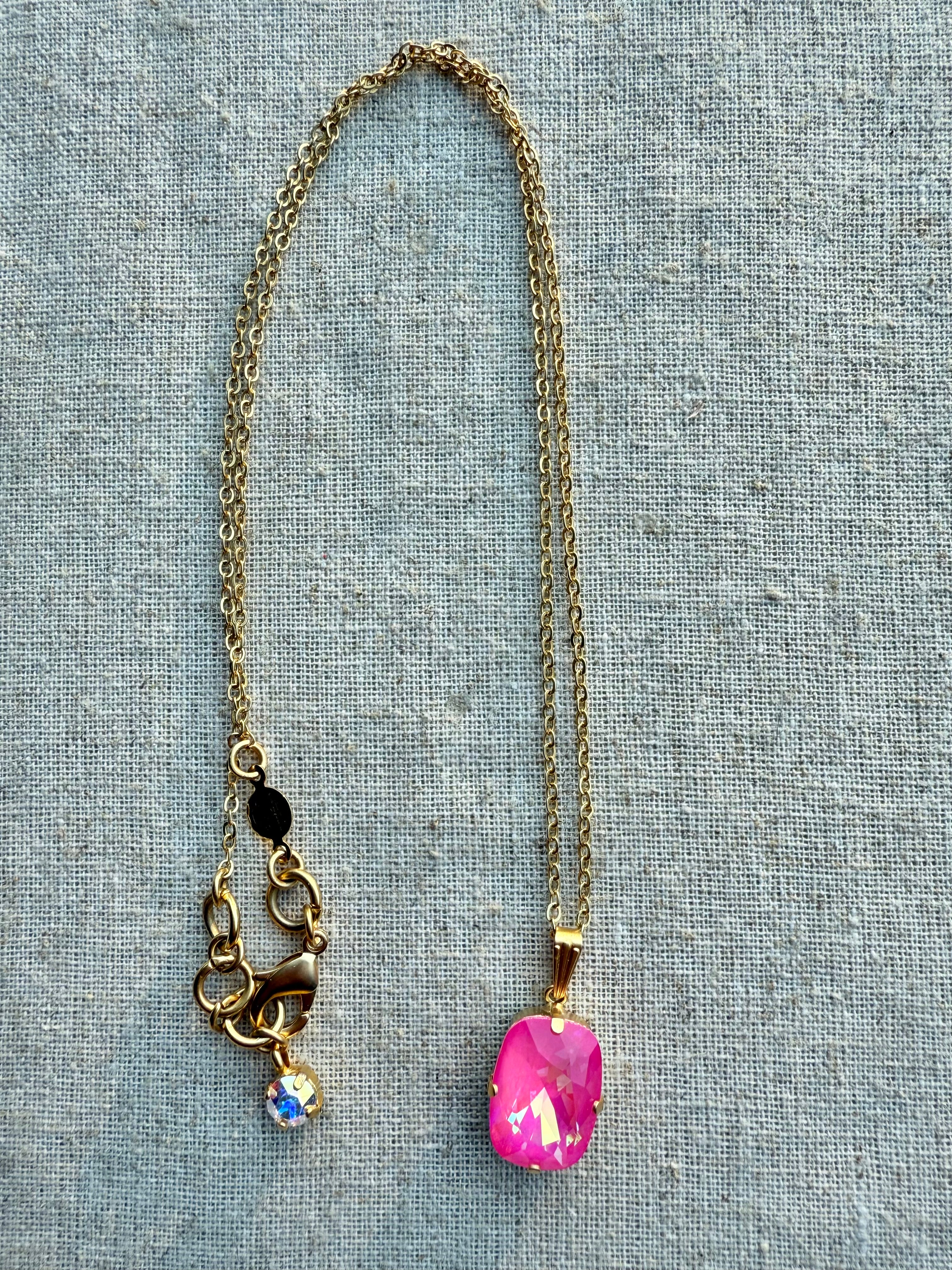 Valerie Crystal Pendant Necklace - Shabby To Chic Jewelry