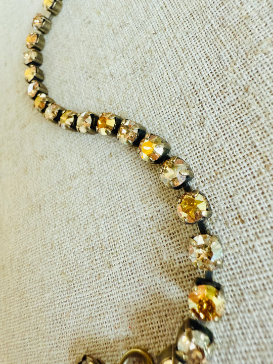 Harvest Gold • Crystal Tennis Bracelet