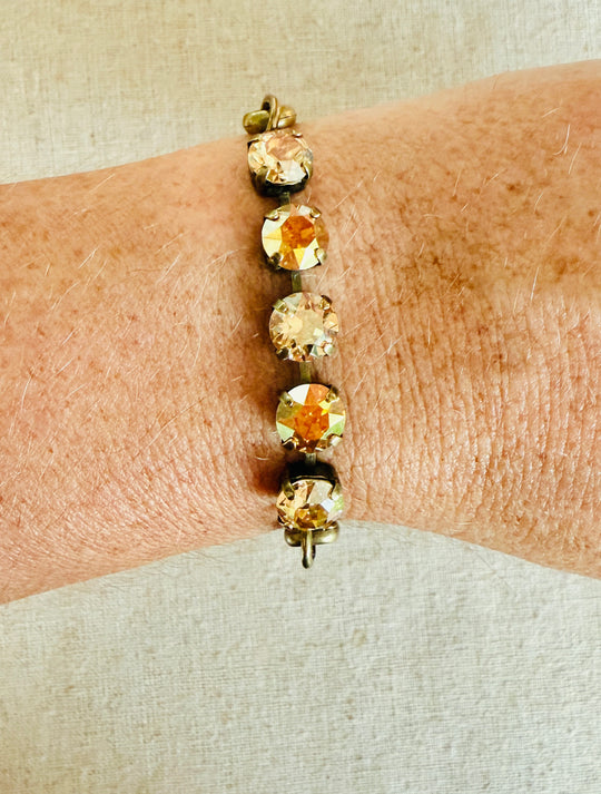 Harvest Gold • Crystal Link Bracelet