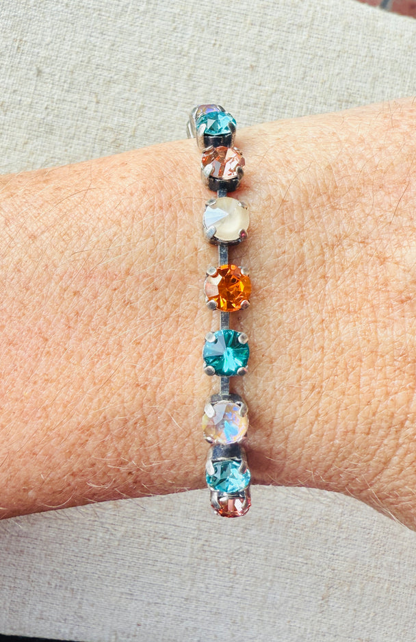 Autumn Horizon • Crystal Tennis Bracelet