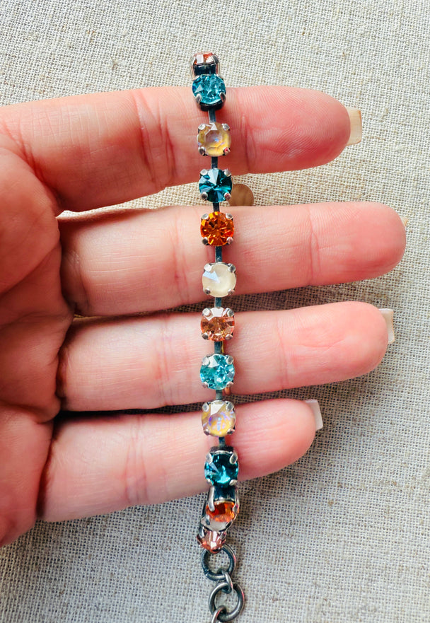Autumn Horizon • Crystal Tennis Bracelet