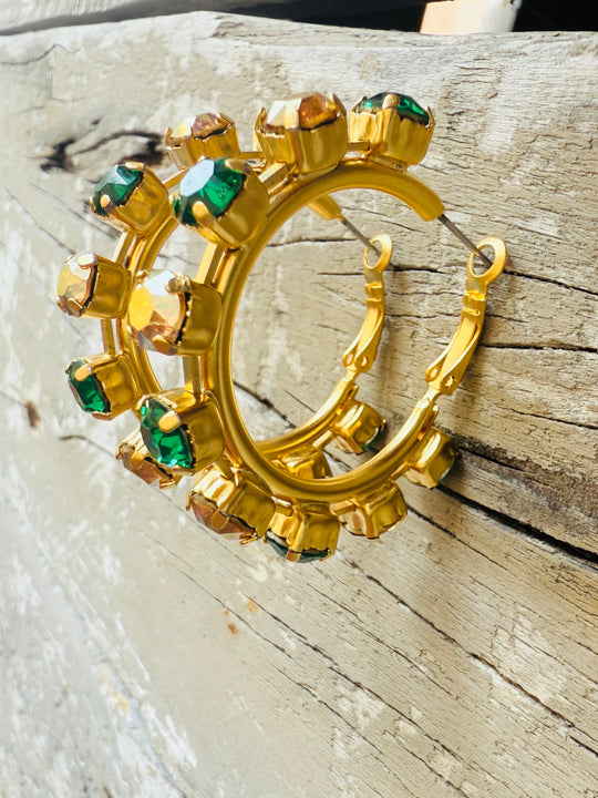 Conway Tiger Hoop Earrings - Sheila