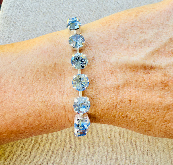 Libby Sapphire Crystal Tennis Bracelet