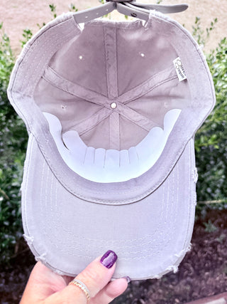 Victoria Crystal Embellished Fashion Baseball Hat - Shabby To Chic Jewelry