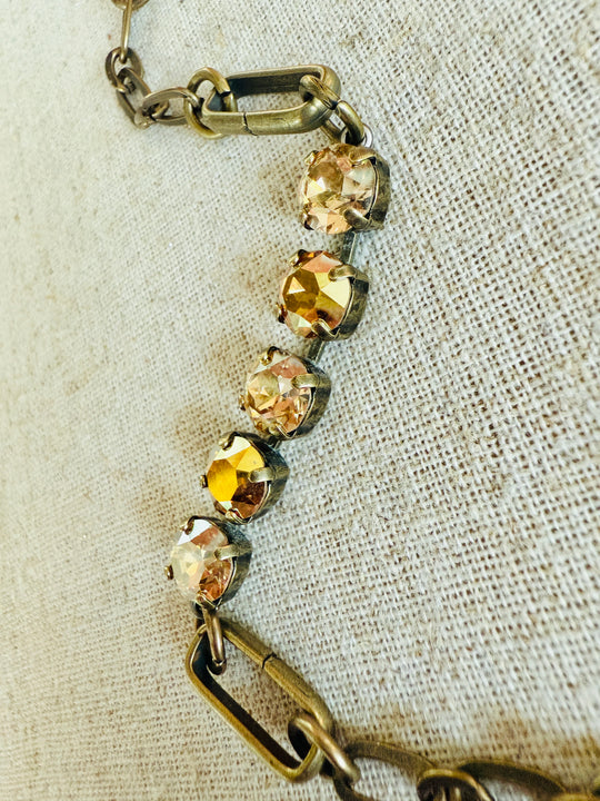 Harvest Gold • Crystal Link Bracelet