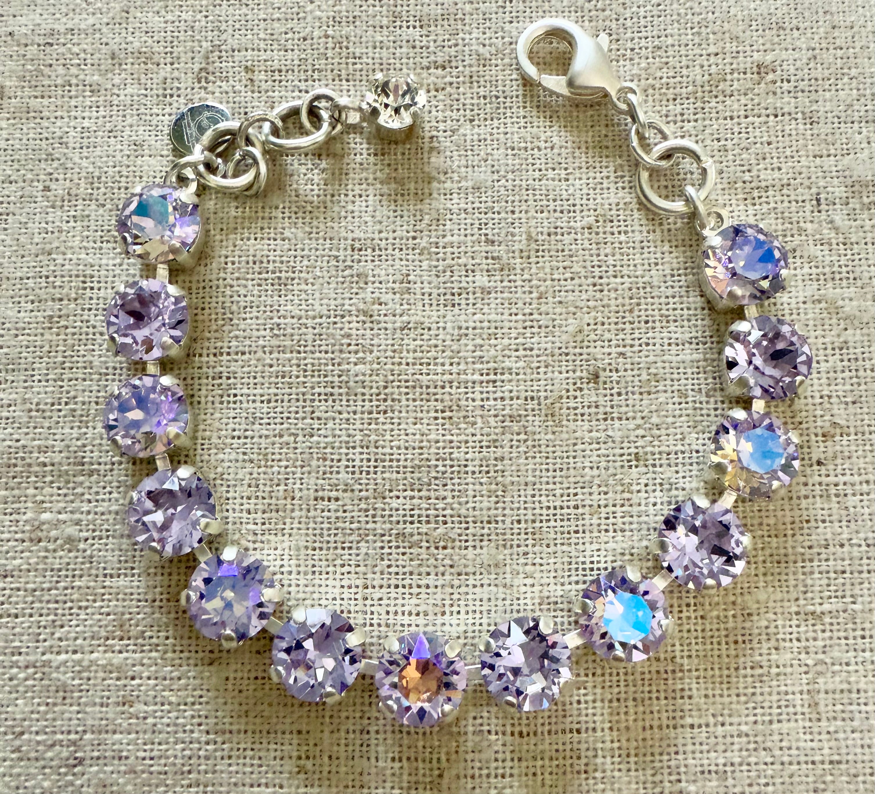 Nina Lilac Crystal Tennis Bracelet - Shabby To Chic Jewelry