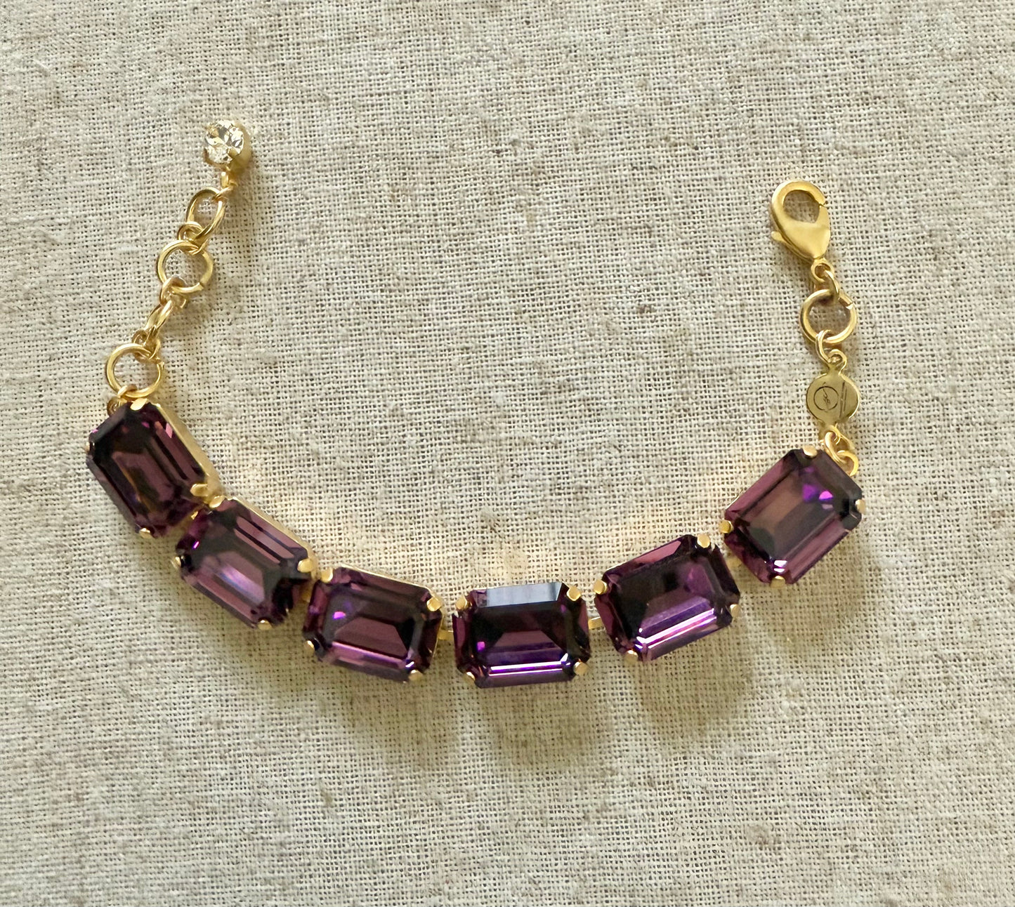 Elizabeth Octagon Cut Crystal Bracelet - Shabby To Chic Jewelry