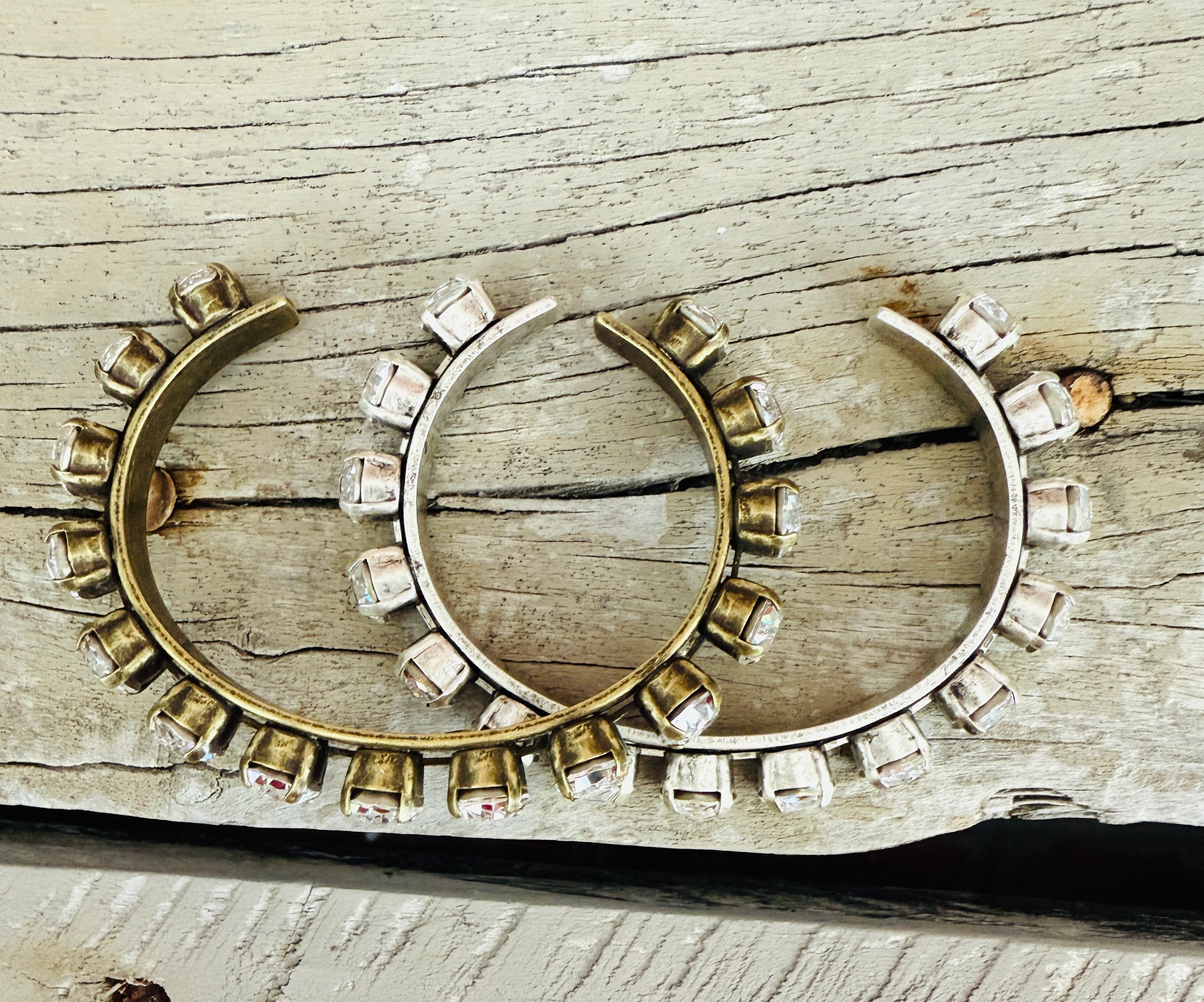 Hailey Cuff Crystal Bracelet - Shabby To Chic Jewelry