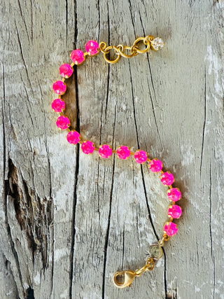 Evie Crystal Tennis Bracelet - Shabby To Chic Jewelry