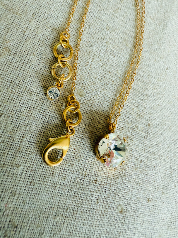 London • Cushion Cut Crystal Necklace
