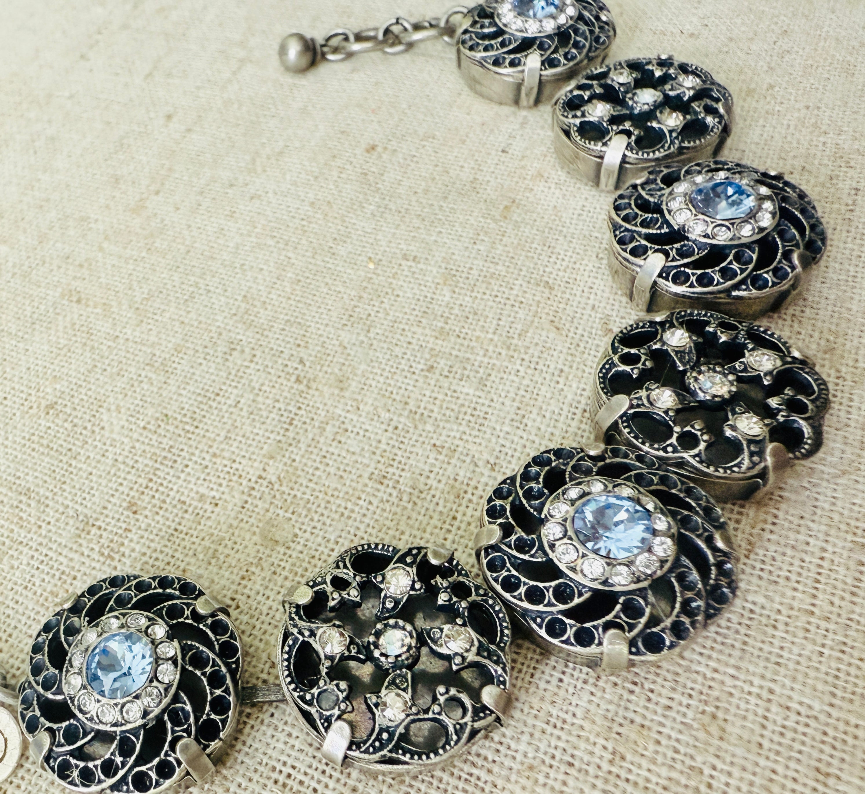 Emmaline Filigree Crystal Bracelet - Shabby To Chic Jewelry
