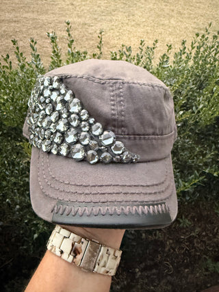 Jennifer Crystal Embellished Fashion Baseball Hat - Shabby To Chic Jewelry