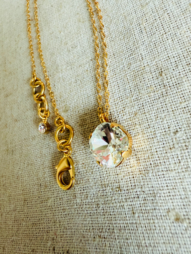 London • Cushion Cut Crystal Necklace