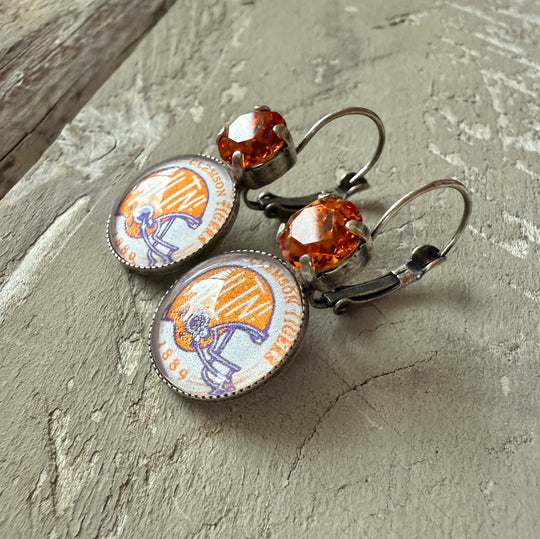 Clemson “All In” Earrings - Shabby To Chic Jewelry