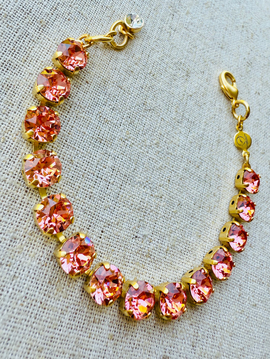 Larkin Peach Crystal Bracelet