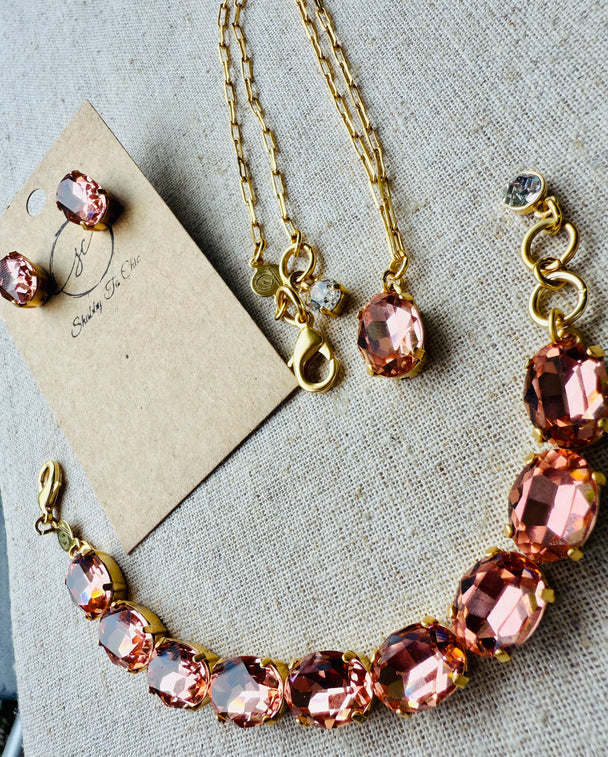 Sabrina •  Crystal Collection Bracelet • Necklace • Earrings