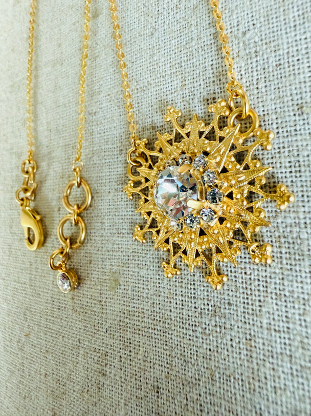 Hadley • Ornate Crystal Necklace