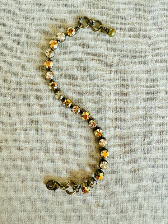 Harvest Gold • Crystal Tennis Bracelet