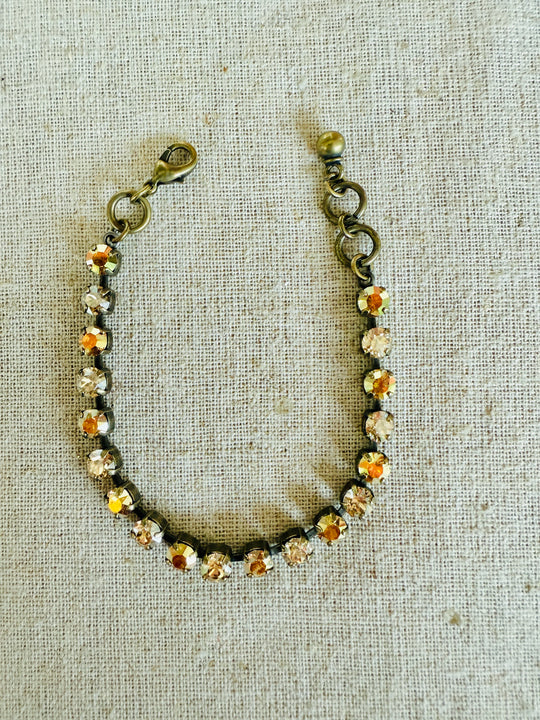 Harvest Gold • Crystal Tennis Bracelet