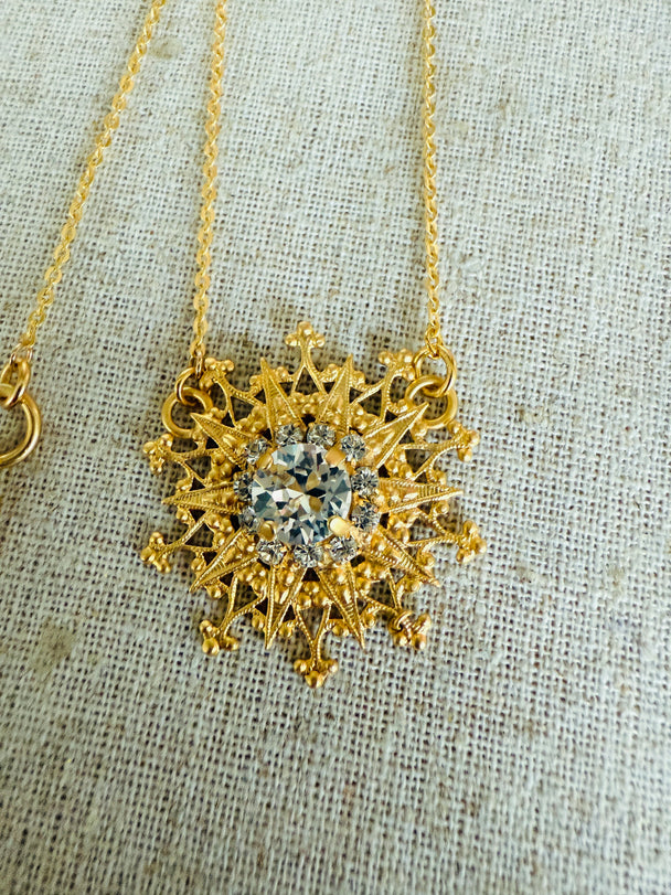 Hadley • Ornate Crystal Necklace