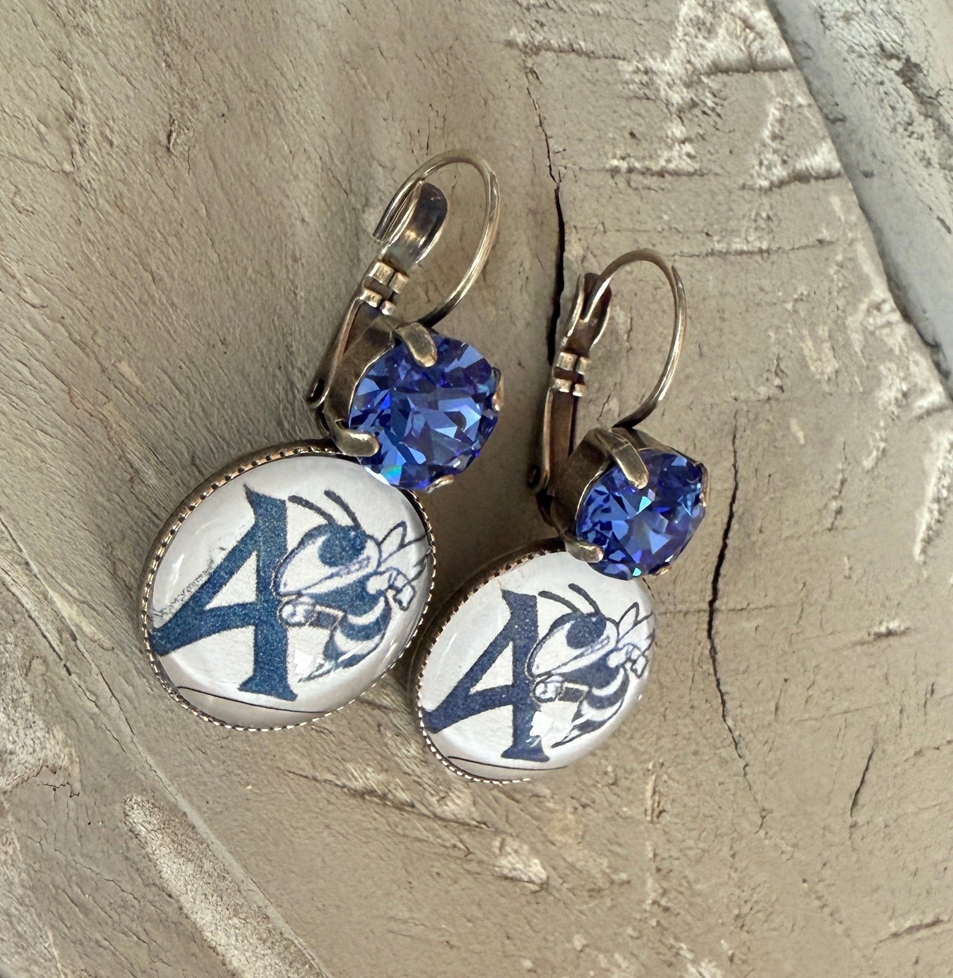 Aynor Bluejacket Earrings - Shabby To Chic Jewelry